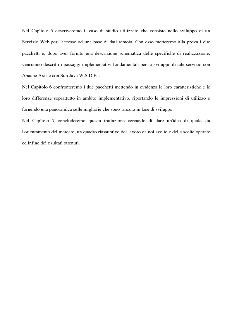 Anteprima della tesi: Metodologie di sviluppo per Web Services su piattaforme Java, Pagina 6