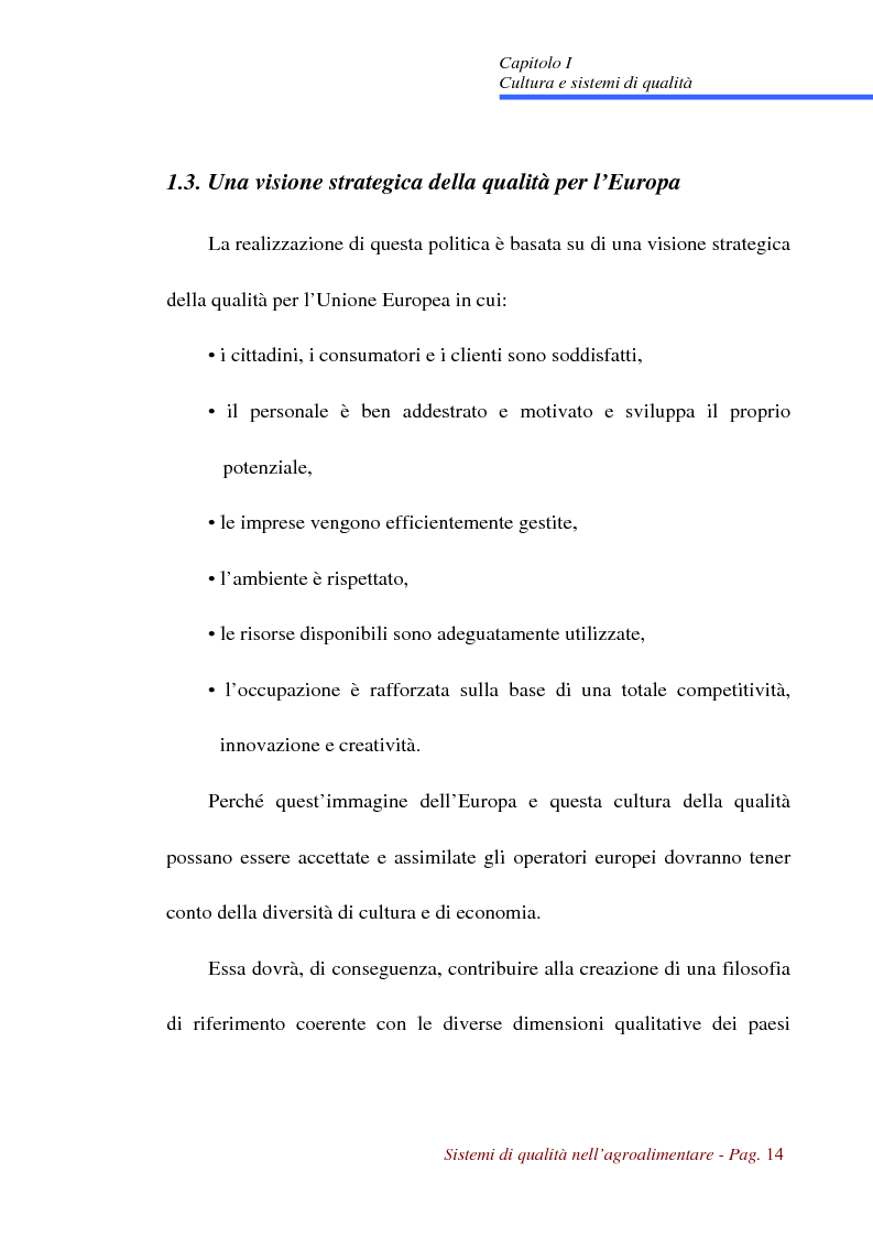 Anteprima della tesi: Sistemi di qualità nell'agroalimentare, Pagina 11