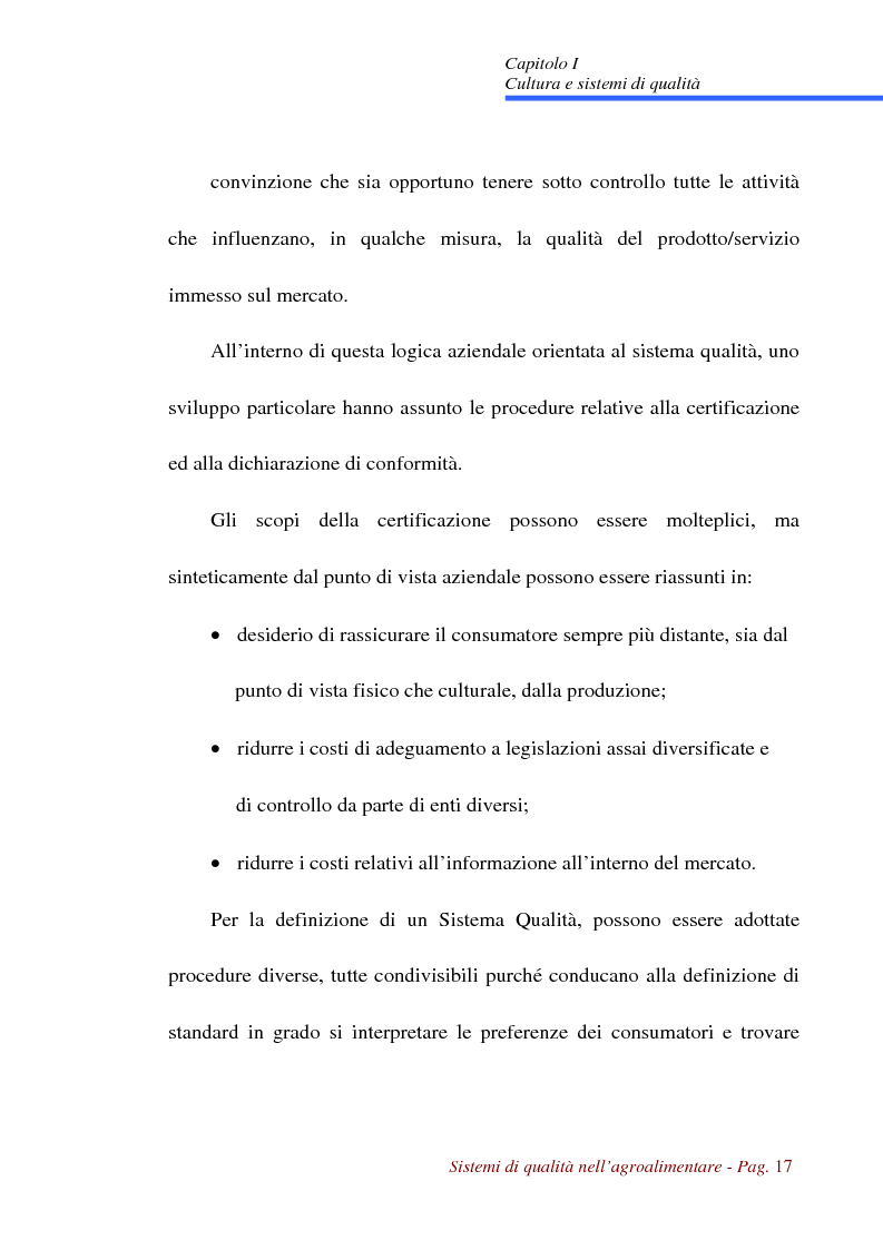 Anteprima della tesi: Sistemi di qualità nell'agroalimentare, Pagina 14