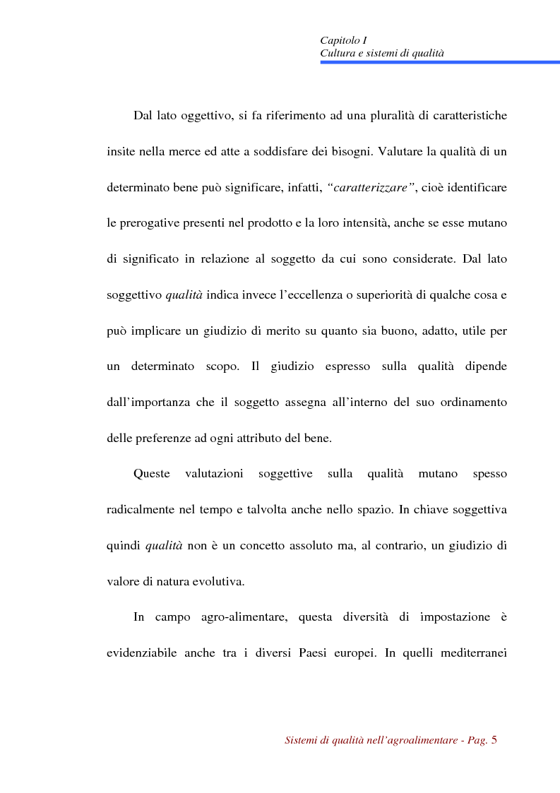 Anteprima della tesi: Sistemi di qualità nell'agroalimentare, Pagina 2