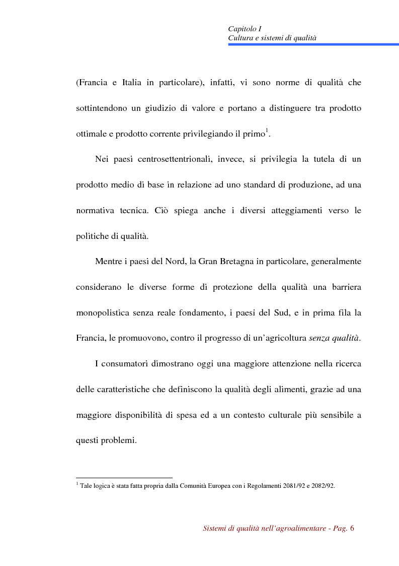 Anteprima della tesi: Sistemi di qualità nell'agroalimentare, Pagina 3