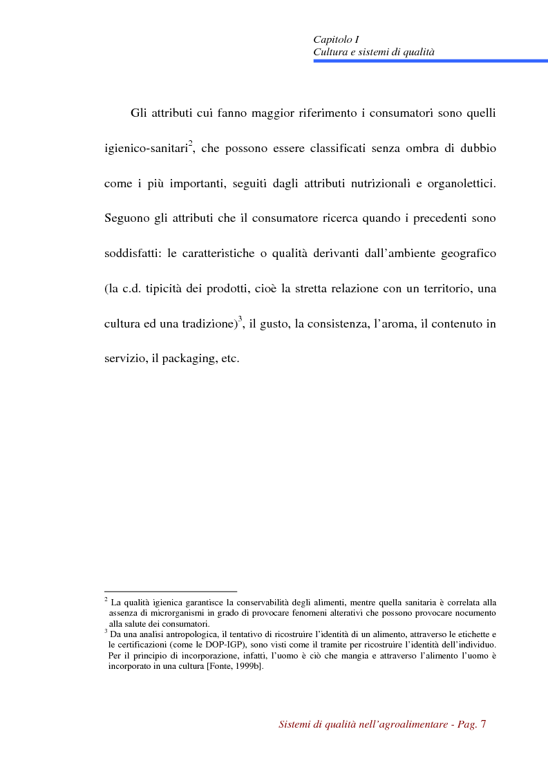 Anteprima della tesi: Sistemi di qualità nell'agroalimentare, Pagina 4