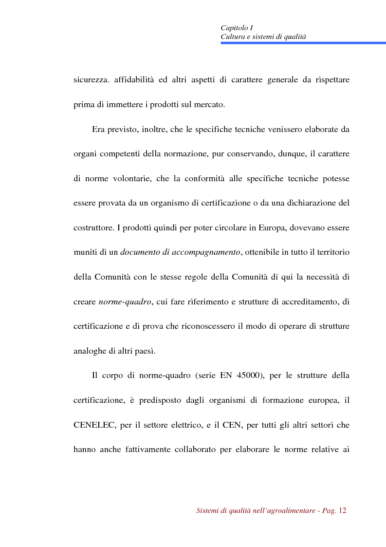 Anteprima della tesi: Sistemi di qualità nell'agroalimentare, Pagina 9