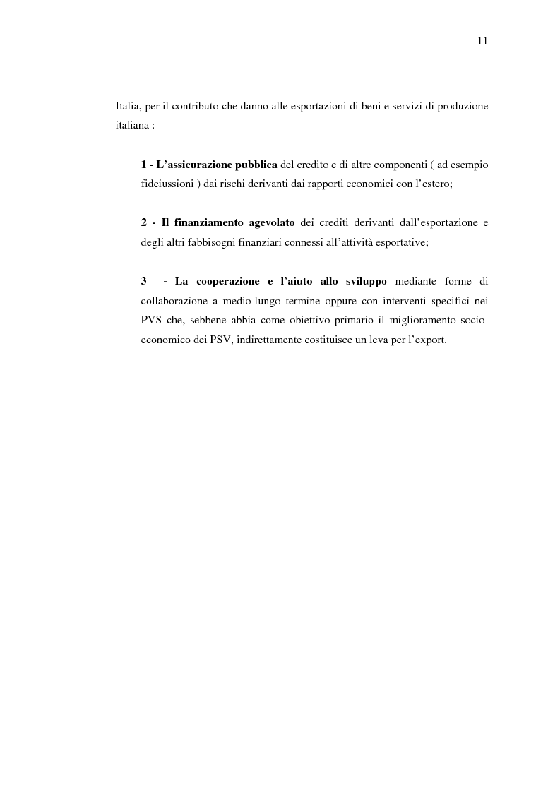 Anteprima della tesi: Strumenti di sostegno all'internazionalizzazione delle imprese: assicurazione e finanziamento agevolati, Pagina 7