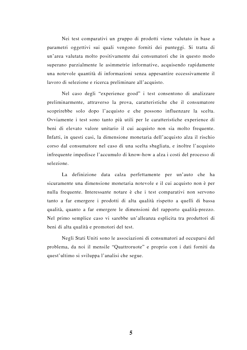 Anteprima della tesi: Elaborazioni e considerazioni sul problema affidabilità delle auto su dati inediti, Pagina 2