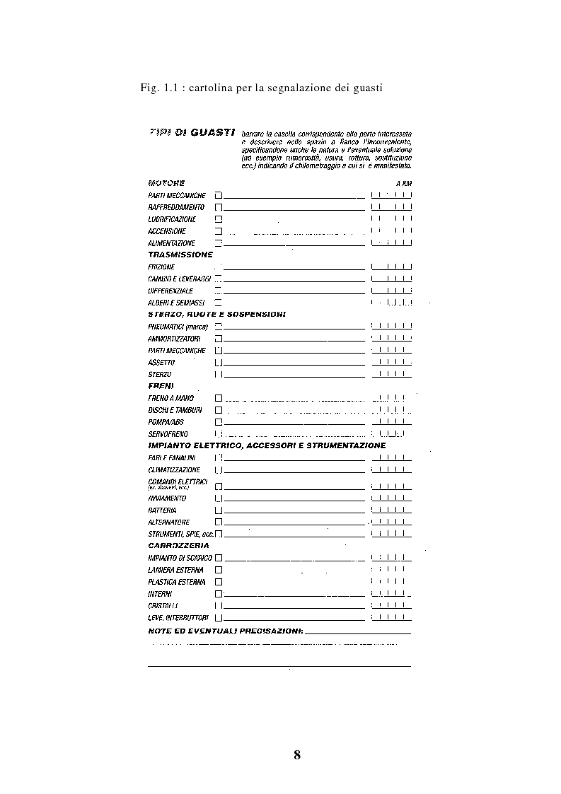 Anteprima della tesi: Elaborazioni e considerazioni sul problema affidabilità delle auto su dati inediti, Pagina 5