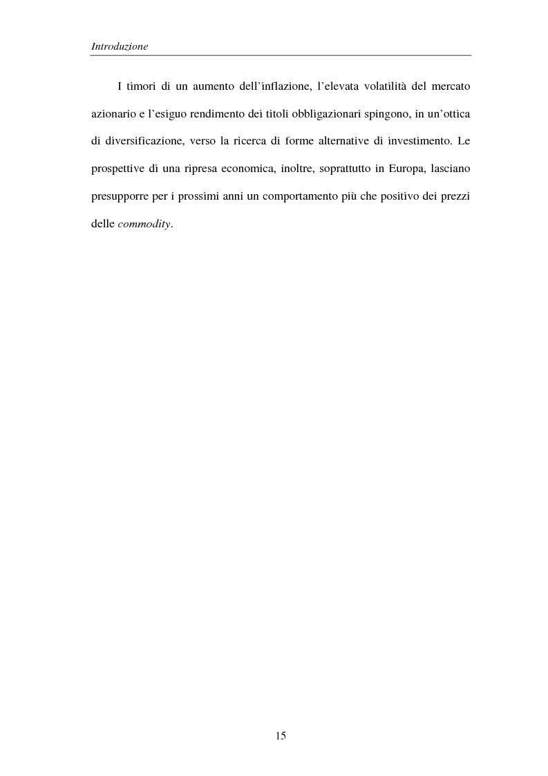 Anteprima della tesi: Commodities e Managed Futures, Pagina 10