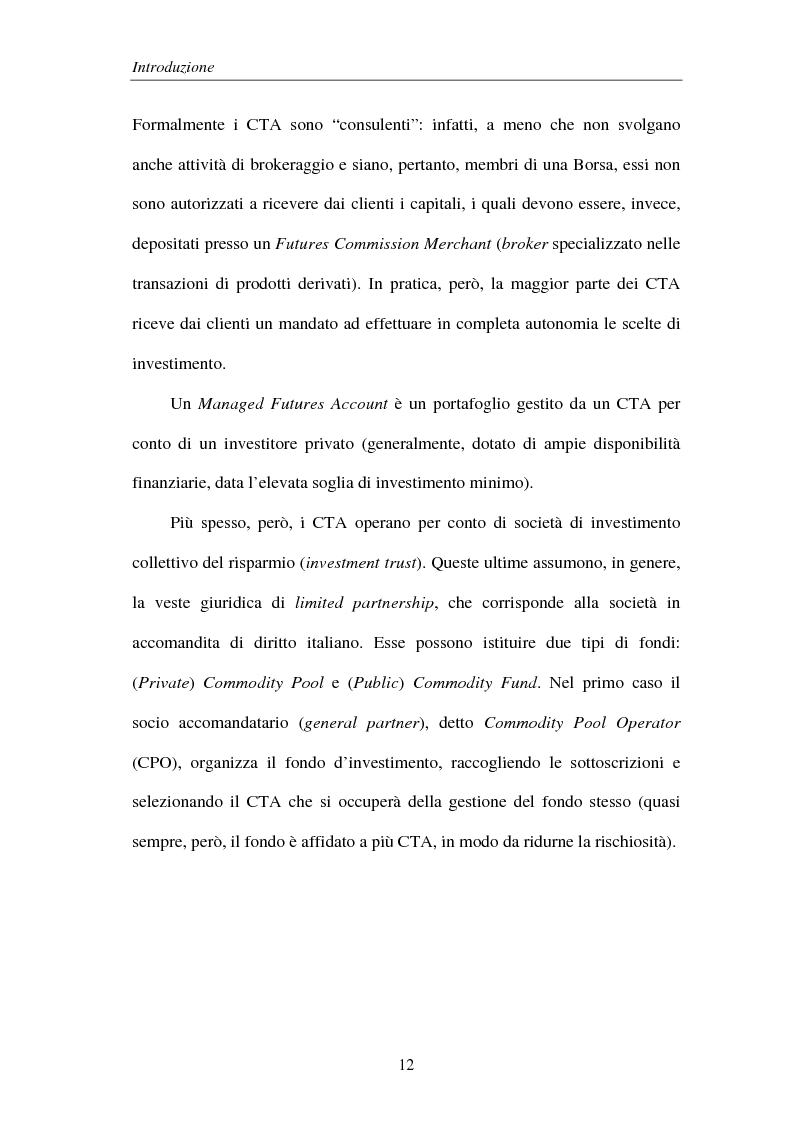 Anteprima della tesi: Commodities e Managed Futures, Pagina 7