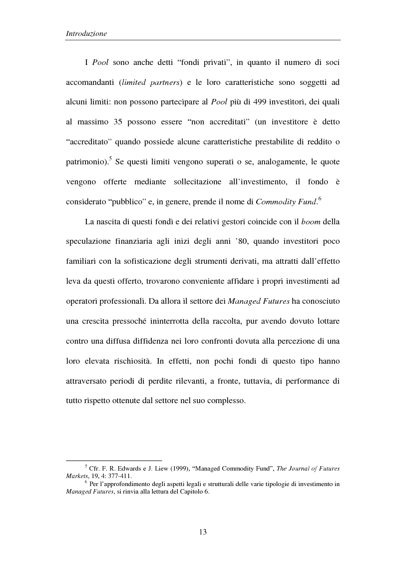 Anteprima della tesi: Commodities e Managed Futures, Pagina 8