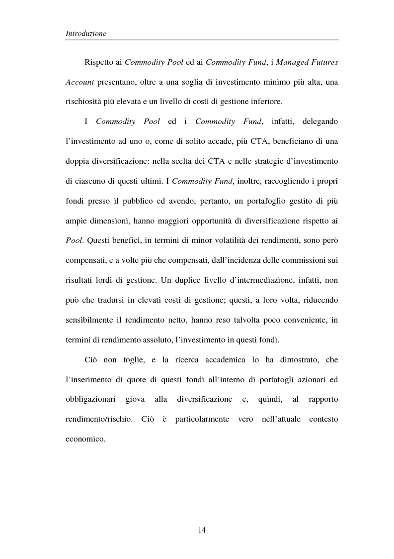 Anteprima della tesi: Commodities e Managed Futures, Pagina 9