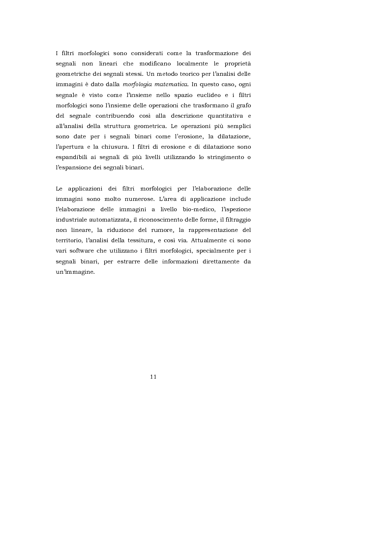 Anteprima della tesi: L’interpretazione teorica dei filtri morfologici nell’elaborazione delle immagini, Pagina 4