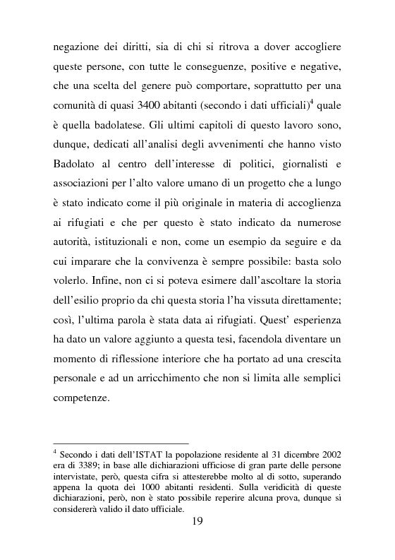 Anteprima della tesi: Rifugiati politici:un popolo in marcia. Percorsi di vita e di speranza da terre lontane a Badolato, Pagina 8