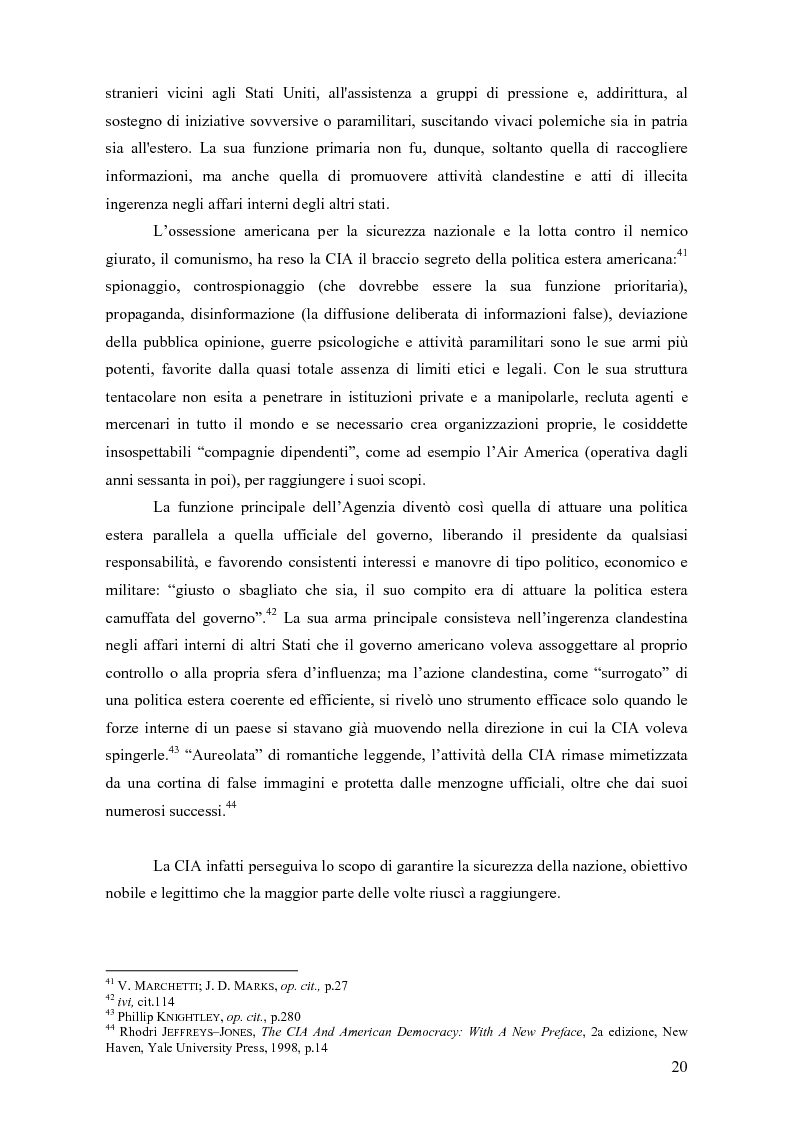 Anteprima della tesi: La storia della C.I.A. e della sua evoluzione nella cinematografia americana: dalla crisi e dalla critica sociale degli anni '70 alla riscossa degli anni di Reagan, Pagina 14