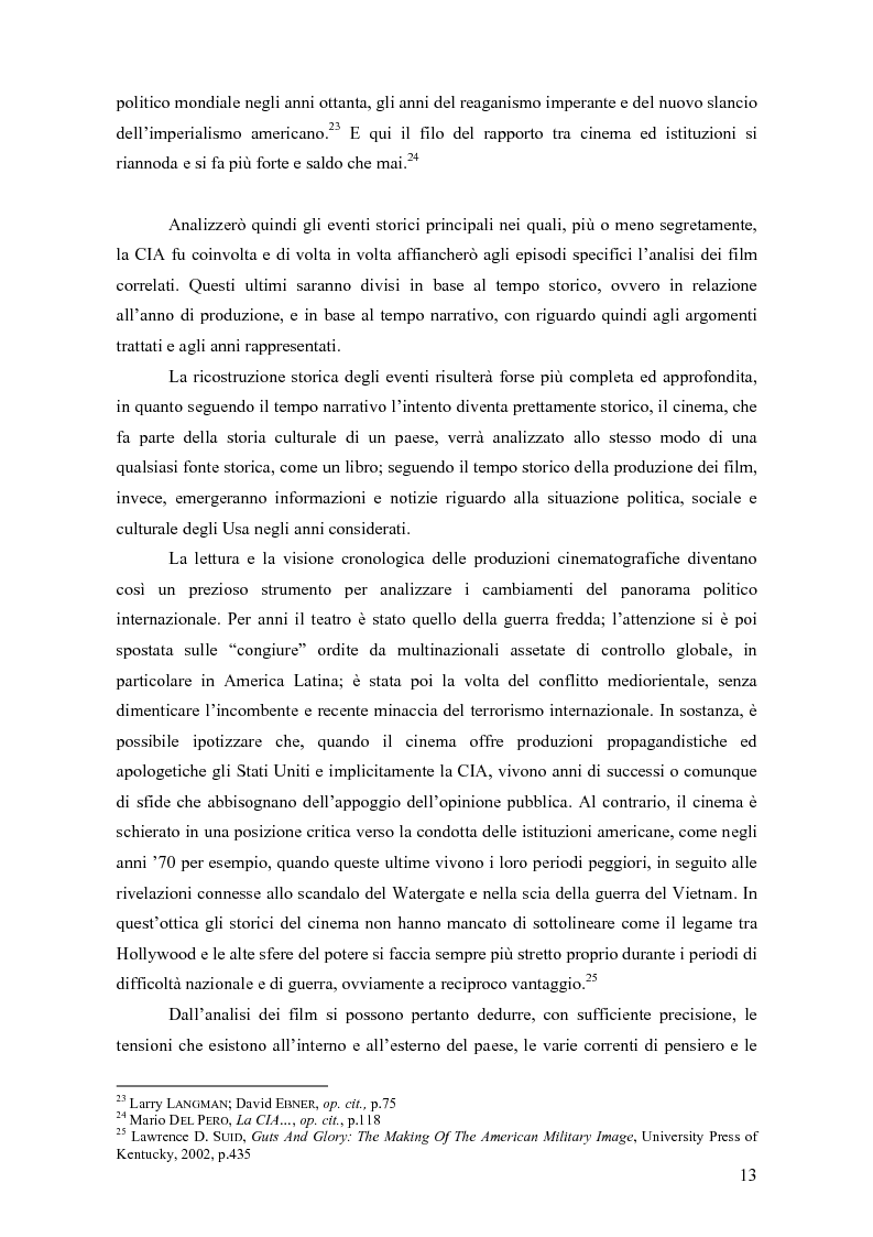 Anteprima della tesi: La storia della C.I.A. e della sua evoluzione nella cinematografia americana: dalla crisi e dalla critica sociale degli anni '70 alla riscossa degli anni di Reagan, Pagina 7