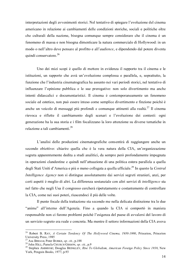 Anteprima della tesi: La storia della C.I.A. e della sua evoluzione nella cinematografia americana: dalla crisi e dalla critica sociale degli anni '70 alla riscossa degli anni di Reagan, Pagina 8