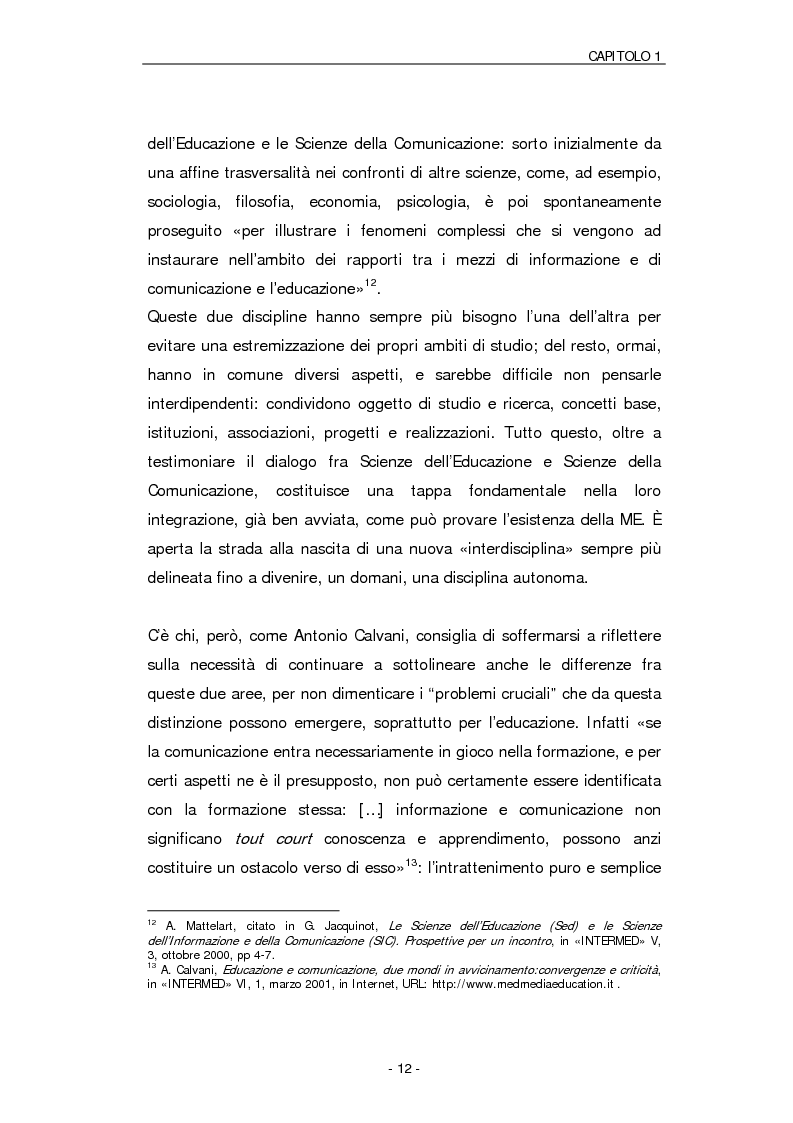 Anteprima della tesi: Il ruolo della Media Education nell'educazione degli adulti. Stato della questione e analisi di un caso, Pagina 9