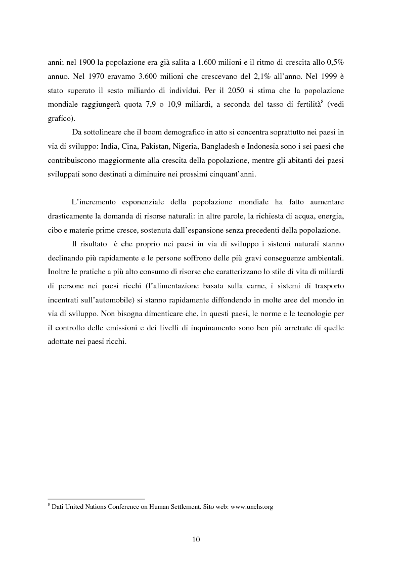 Anteprima della tesi: Sostenibilità e libero scambio: l´impegno multilaterale per uno sviluppo eco-compatibile, Pagina 10