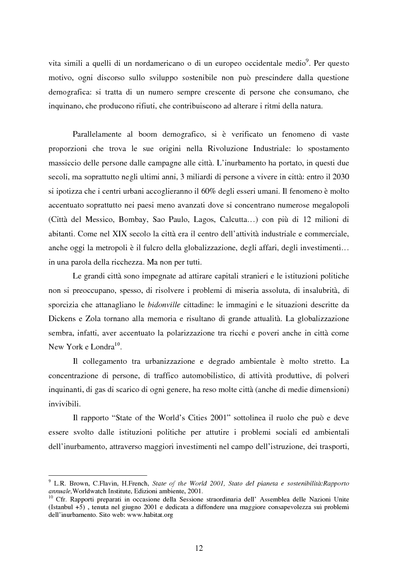 Anteprima della tesi: Sostenibilità e libero scambio: l´impegno multilaterale per uno sviluppo eco-compatibile, Pagina 12