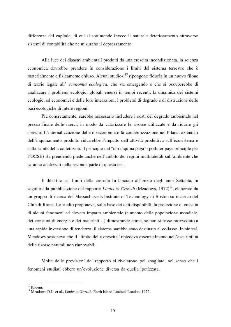 Anteprima della tesi: Sostenibilità e libero scambio: l´impegno multilaterale per uno sviluppo eco-compatibile, Pagina 15