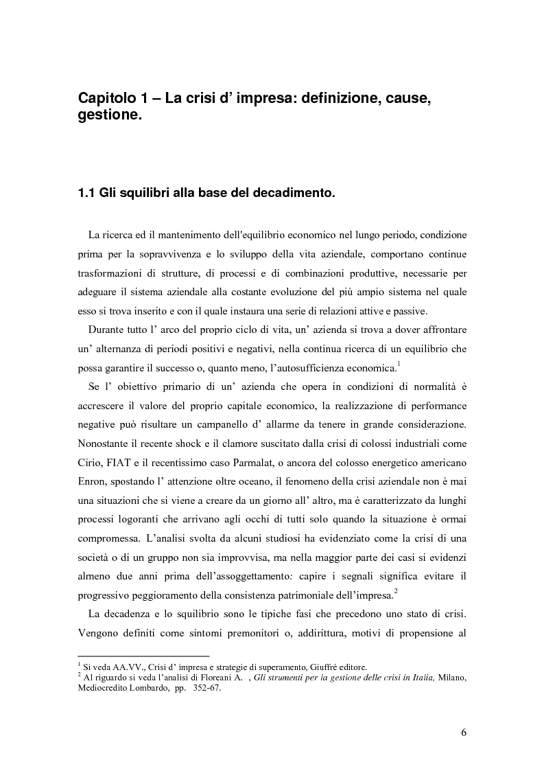 Anteprima della tesi: Crisi e ristrutturazione d'impresa: il caso Gandalf Airlines, Pagina 3