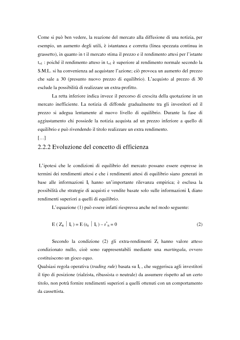 Anteprima della tesi: Il mercato azionario italiano: efficienza e anomalie, Pagina 5