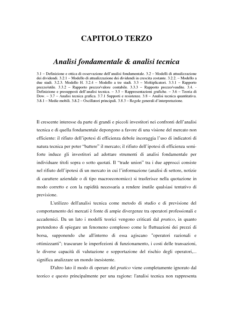 Anteprima della tesi: Il mercato azionario italiano: efficienza e anomalie, Pagina 7
