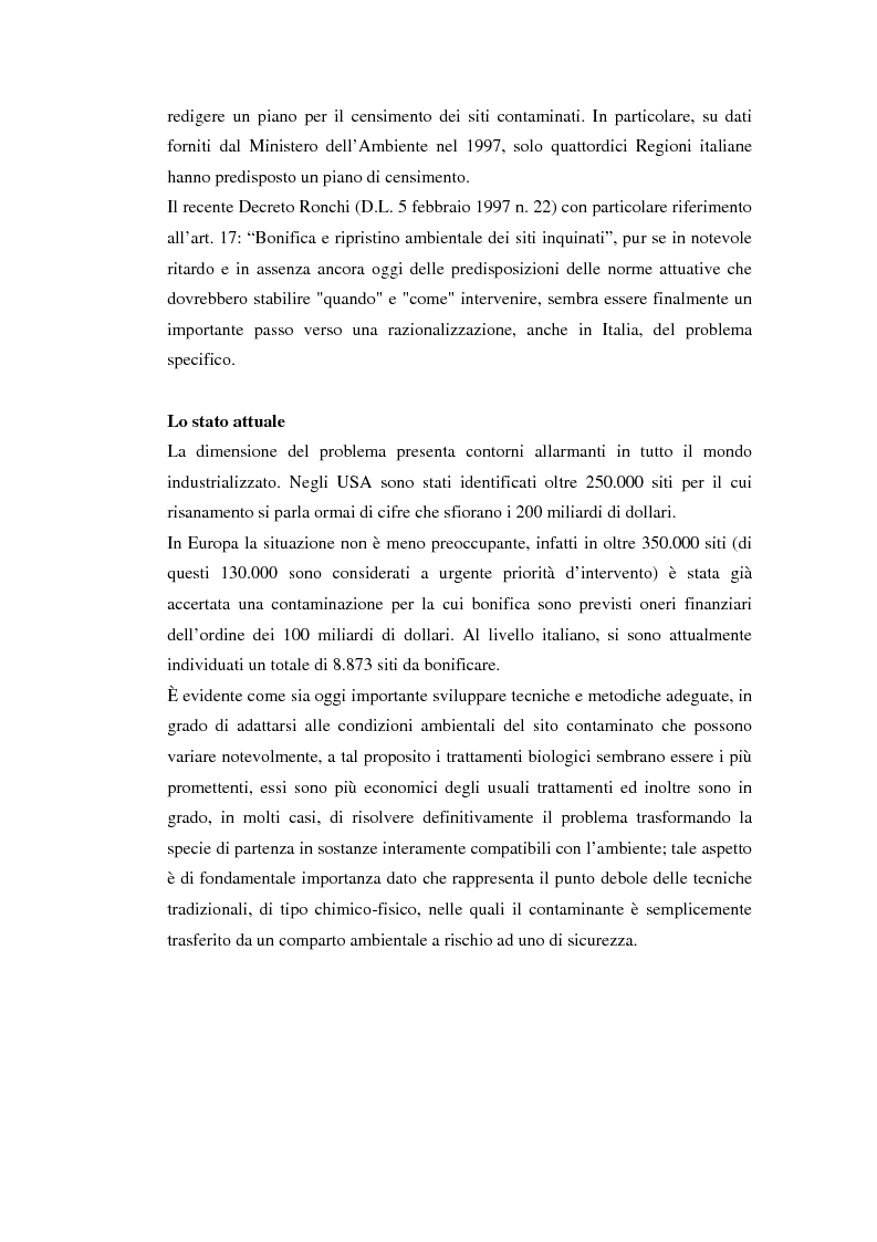 Anteprima della tesi: Studio della rimozione biologica di composti fenolici da suoli contaminati, Pagina 11