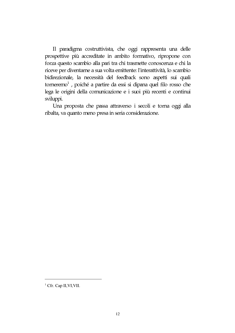 Anteprima della tesi: L' integrazione delle tecnologie informatiche nella didattica, un percorso fra testi, ipertesti, reti e sistemi intelligenti, Pagina 12