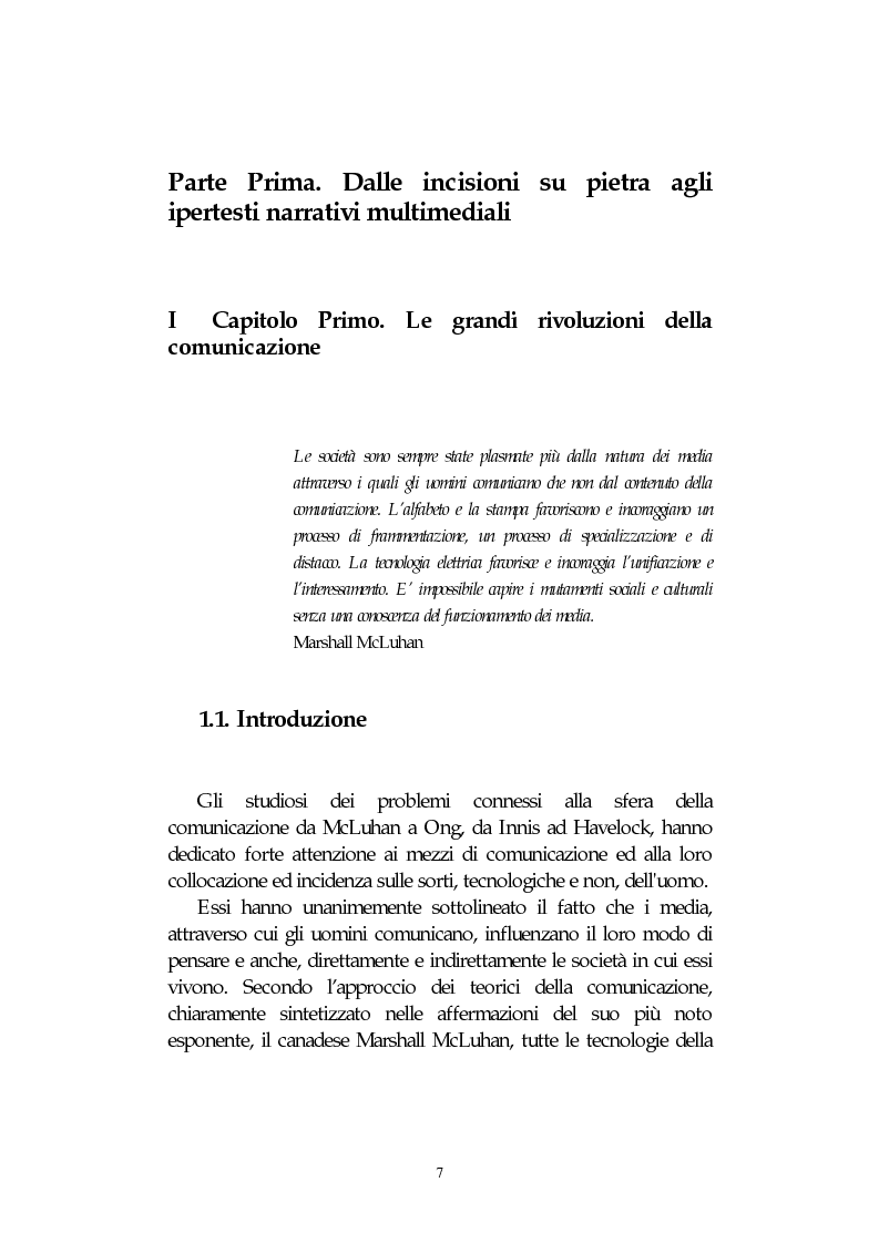 Anteprima della tesi: L' integrazione delle tecnologie informatiche nella didattica, un percorso fra testi, ipertesti, reti e sistemi intelligenti, Pagina 7