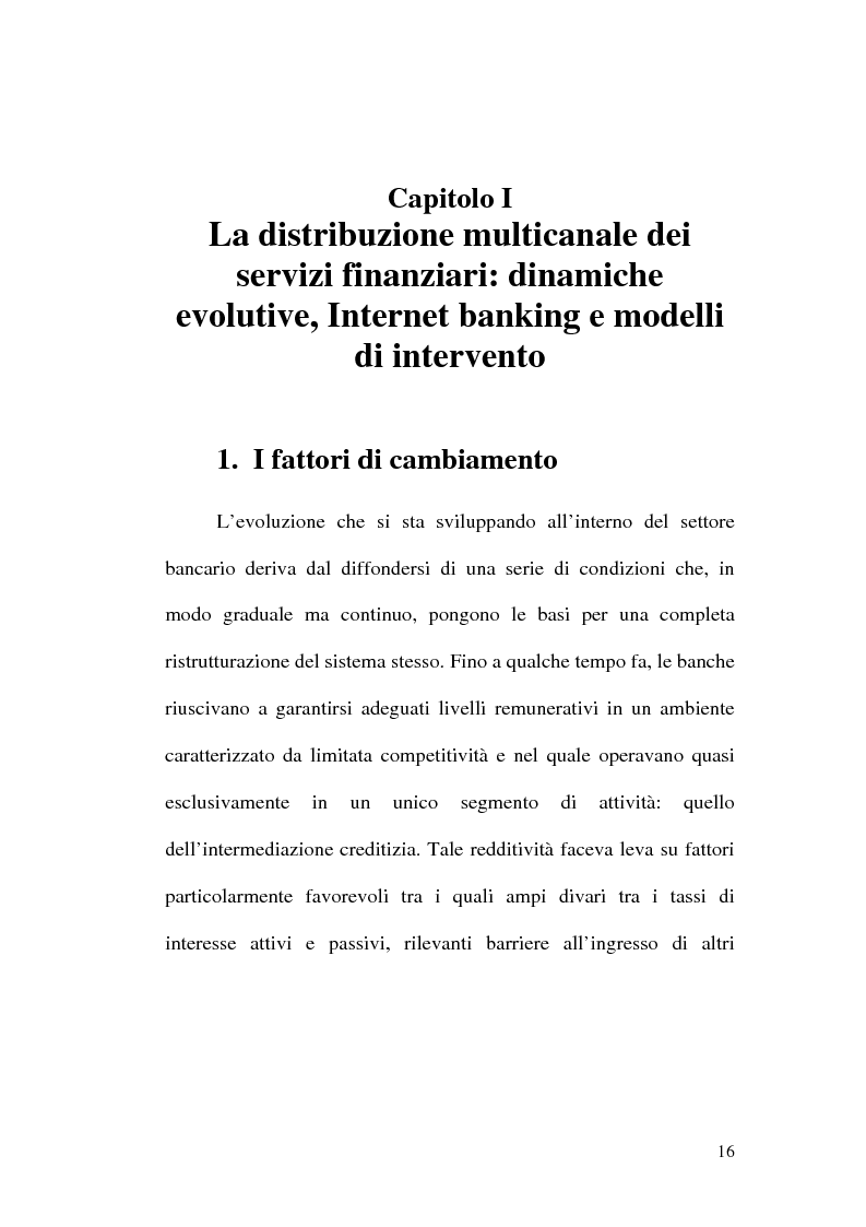 Anteprima della tesi: La banca multicanale e il CRM, Pagina 10