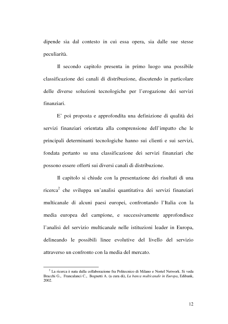 Anteprima della tesi: La banca multicanale e il CRM, Pagina 6