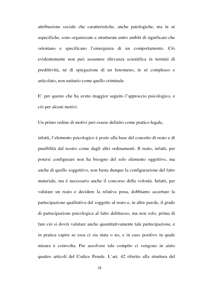 Anteprima della tesi: ''L'indole particolarmente malvagia'' del reo, Pagina 13
