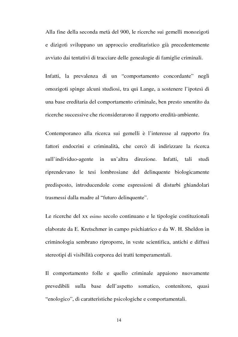Anteprima della tesi: ''L'indole particolarmente malvagia'' del reo, Pagina 9
