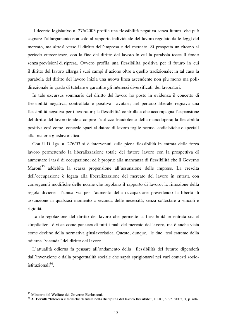 Anteprima della tesi: La somministrazione di lavoro, Pagina 13