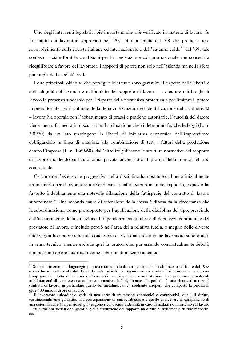 Anteprima della tesi: La somministrazione di lavoro, Pagina 8