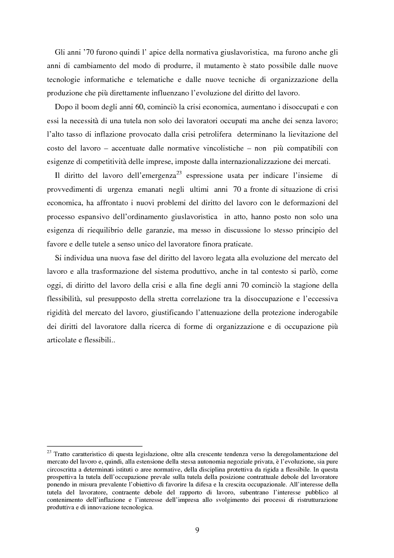Anteprima della tesi: La somministrazione di lavoro, Pagina 9