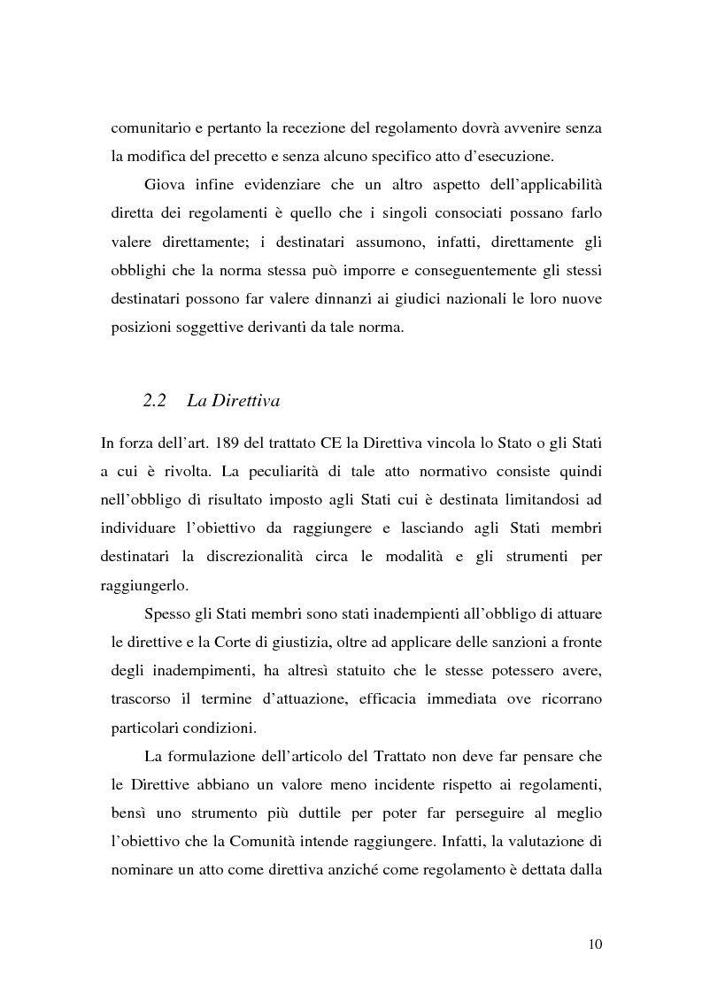 Anteprima della tesi: Le Direttive CE in materia tributaria, Pagina 6