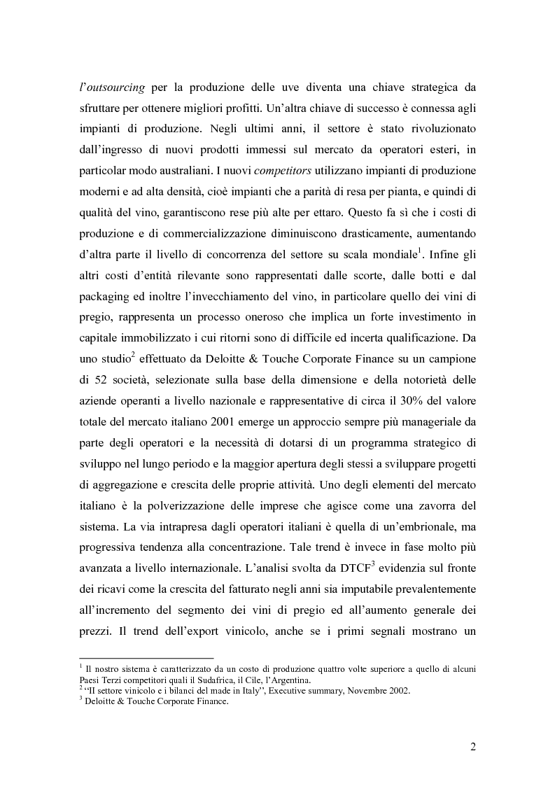 Anteprima della tesi: Gli effetti della innovazione finanziaria sul mercato del vino: il caso italiano., Pagina 2