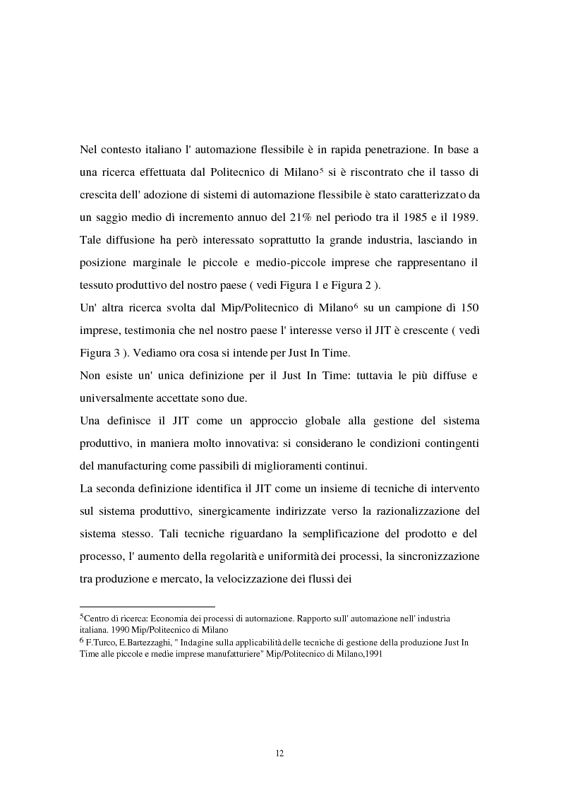 Anteprima della tesi: I problemi di flessibilità ed automazione nell'impresa: un esame relativo all'industria motociclistica italiana, Pagina 13