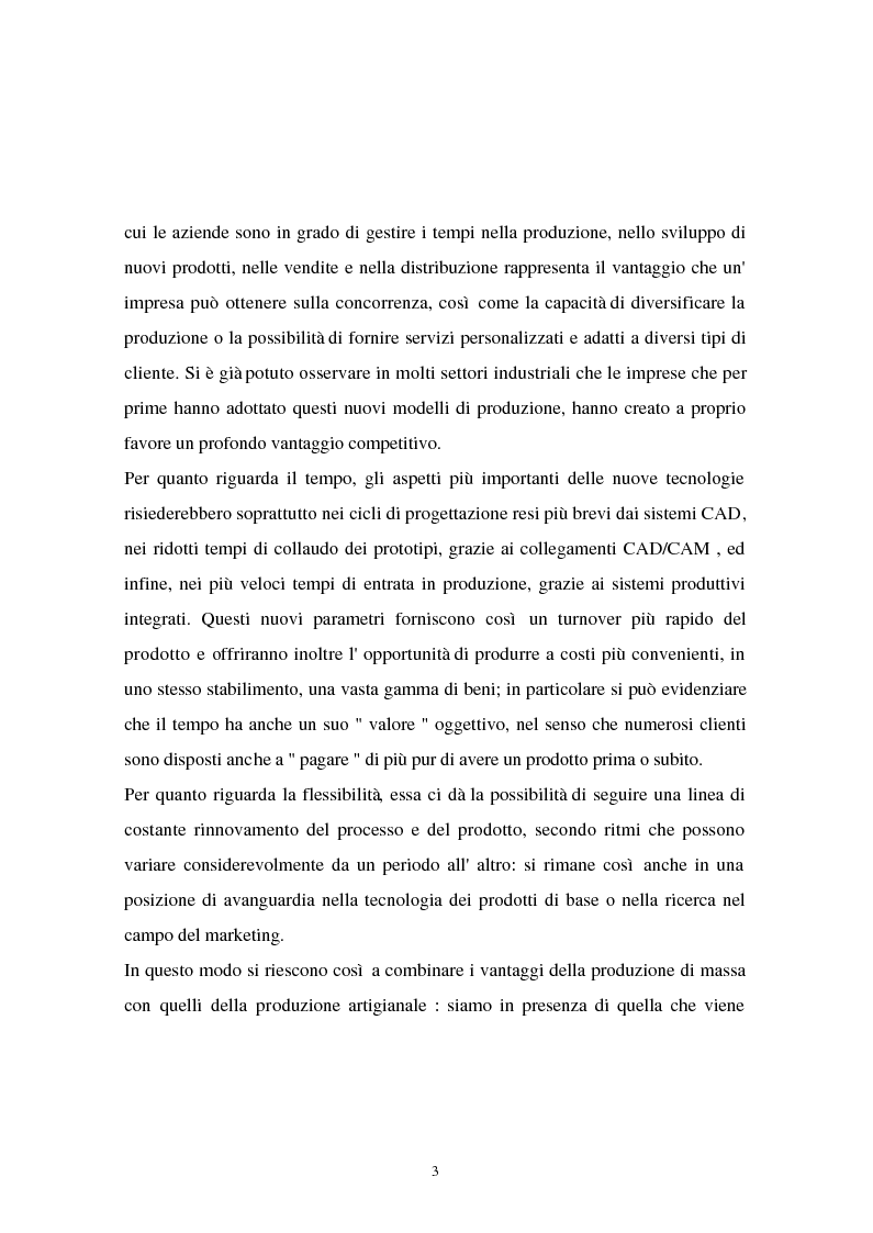 Anteprima della tesi: I problemi di flessibilità ed automazione nell'impresa: un esame relativo all'industria motociclistica italiana, Pagina 4