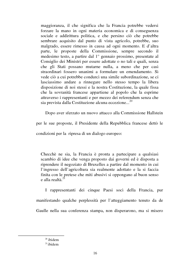 Anteprima della tesi: La crisi della sedia vuota ne "Il Popolo" e "L'Avanti", Pagina 14
