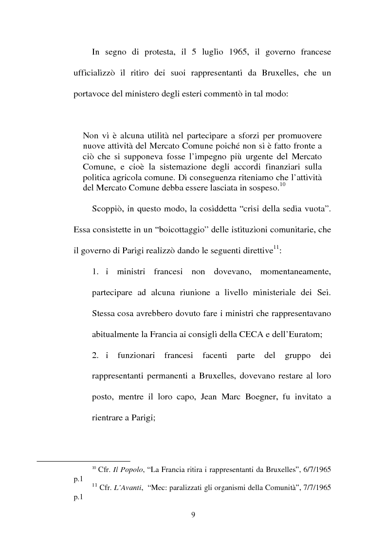 Anteprima della tesi: La crisi della sedia vuota ne "Il Popolo" e "L'Avanti", Pagina 7