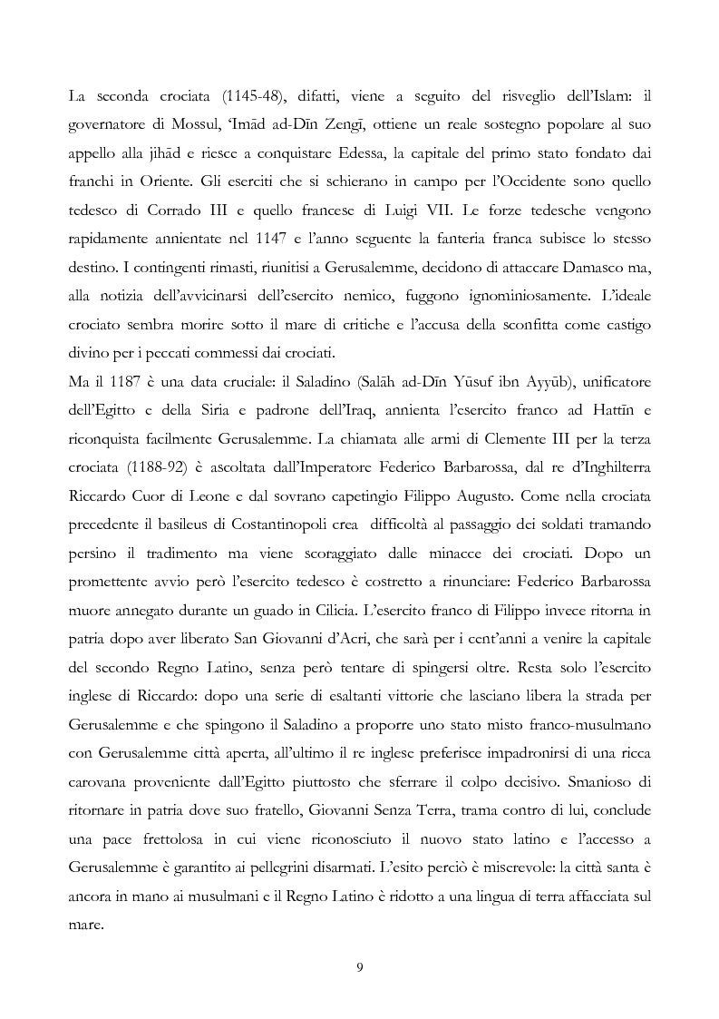 Anteprima della tesi: San Francesco alla corte del sultano. Fallimento del dialogo interreligioso all'alba del XIII secolo?, Pagina 12