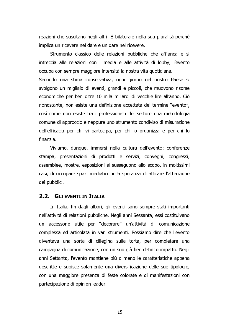 Anteprima della tesi: L'organizzazione degli eventi: Triesteantiqua Mostra-mercato dell'antiquariato, Pagina 6