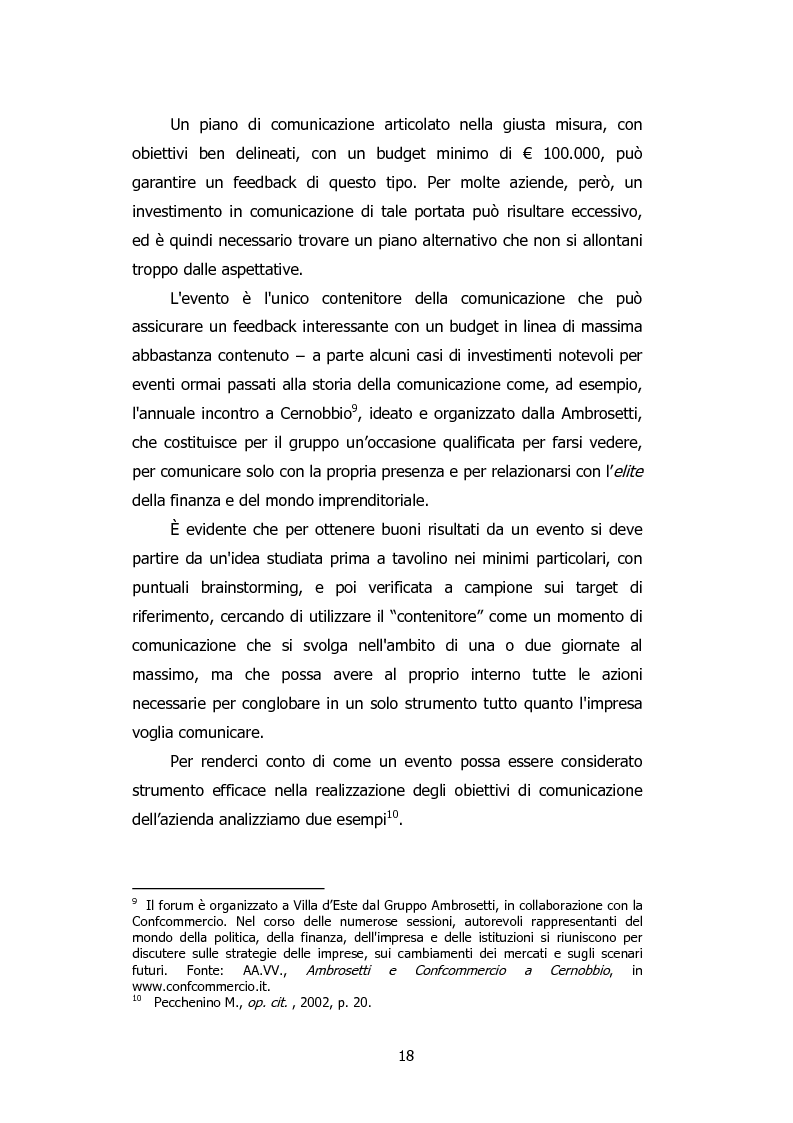 Anteprima della tesi: L'organizzazione degli eventi: Triesteantiqua Mostra-mercato dell'antiquariato, Pagina 9