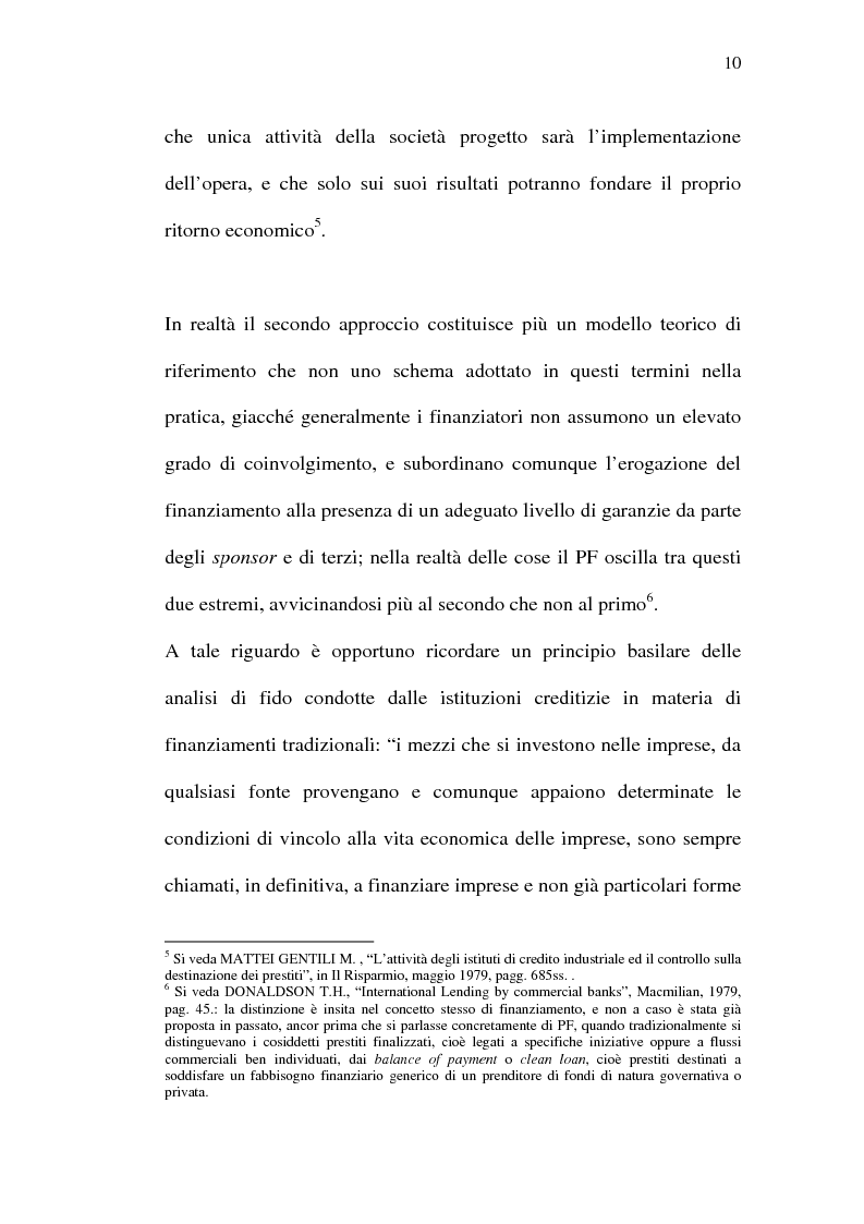 Anteprima della tesi: Il project financing e sue opportunità applicative nel Meridione, Pagina 10