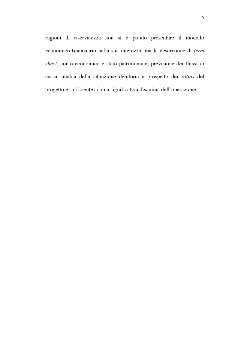 Anteprima della tesi: Il project financing e sue opportunità applicative nel Meridione, Pagina 5