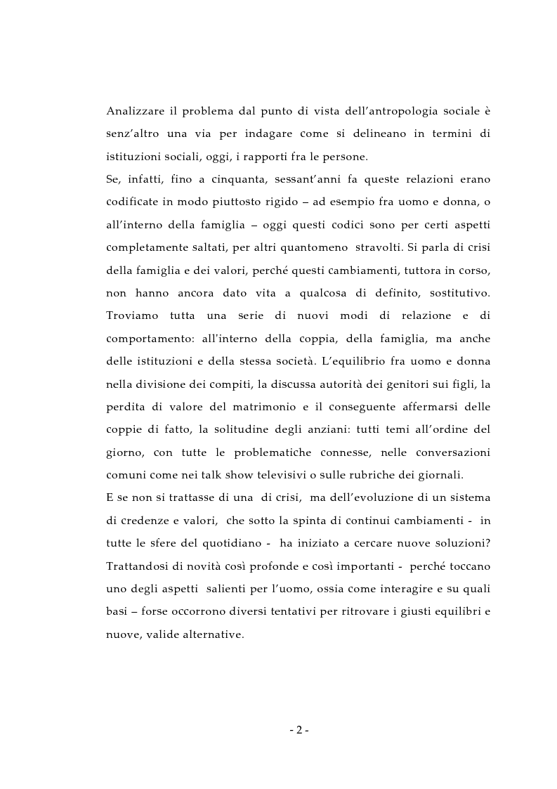Anteprima della tesi: Aspetti antropologici della seconda transizione demografica, Pagina 2