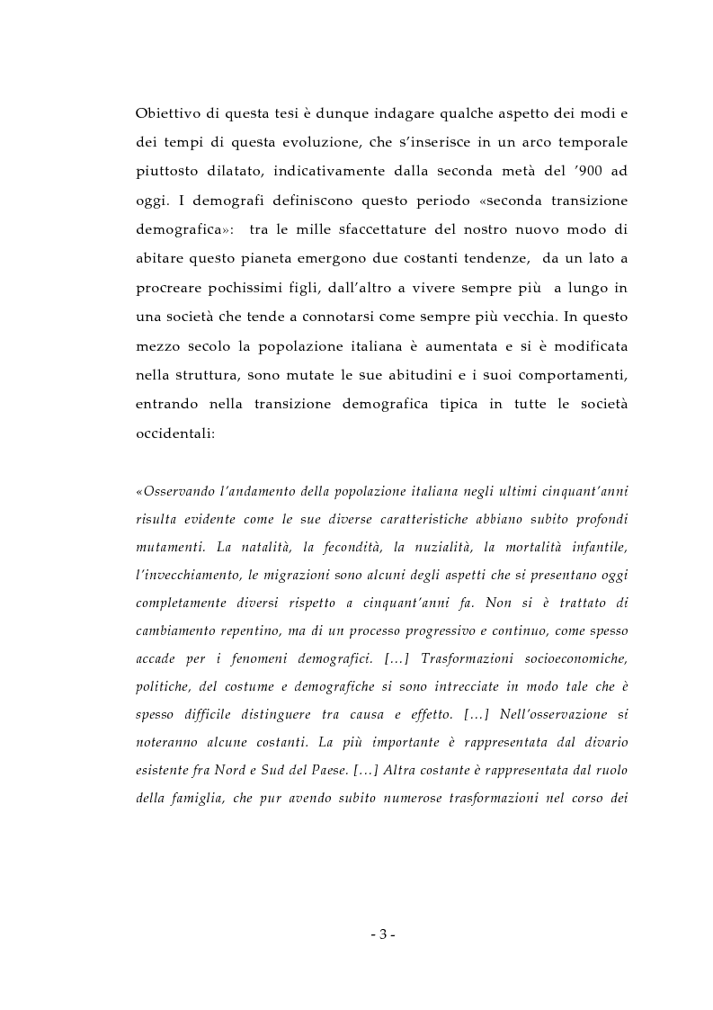 Anteprima della tesi: Aspetti antropologici della seconda transizione demografica, Pagina 3