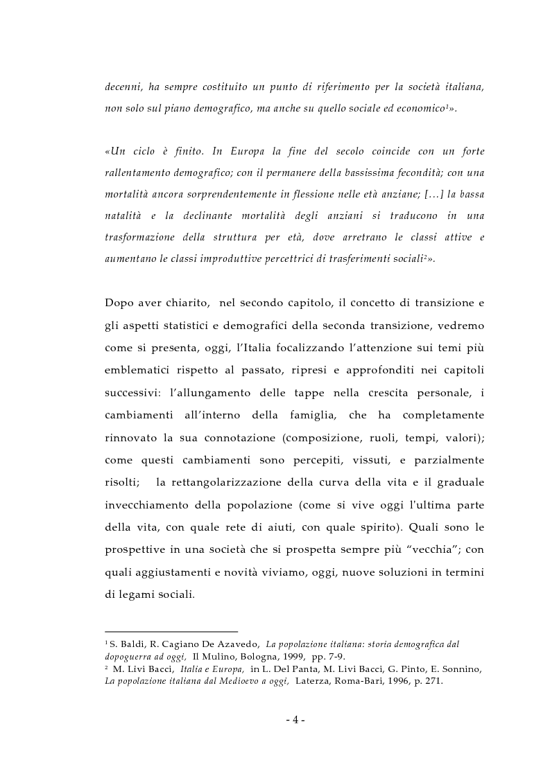 Anteprima della tesi: Aspetti antropologici della seconda transizione demografica, Pagina 4